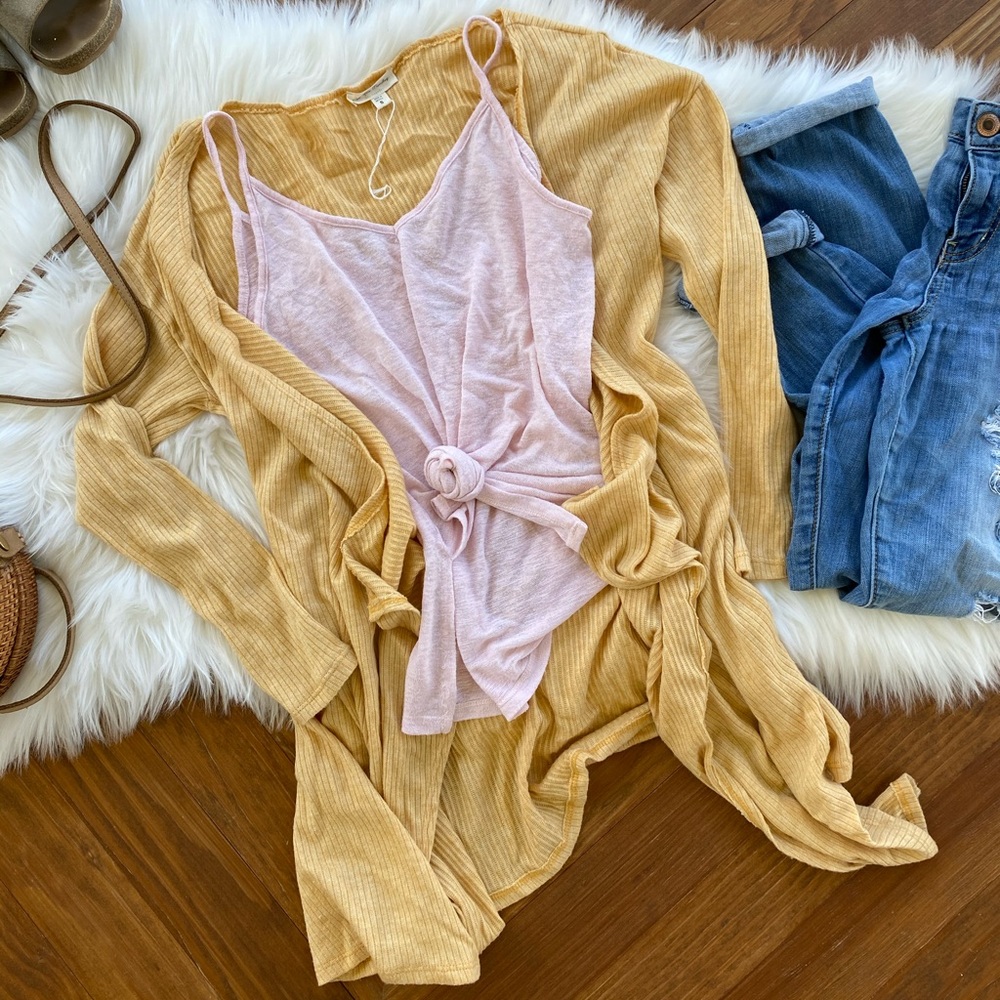 Sunset Yellow Cardigan